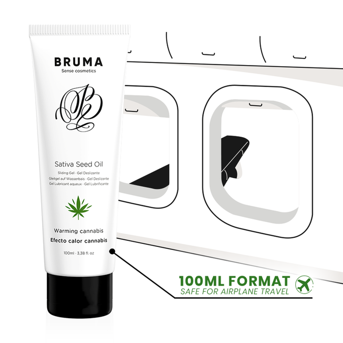 Bruma – Sativa Seed Oil Sliding Gel Warming Cannabis Flavor 100 Ml