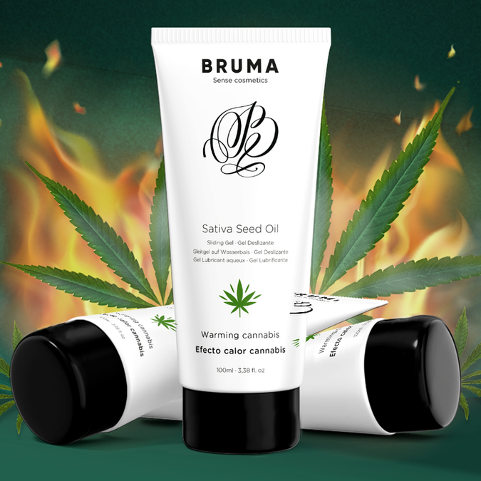 Bruma – Sativa Seed Oil Sliding Gel Warming Cannabis Flavor 100 Ml