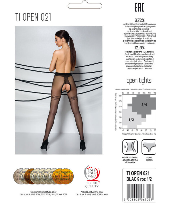 Passion – Tiopen 021 Black Tights 1/2 20 Den