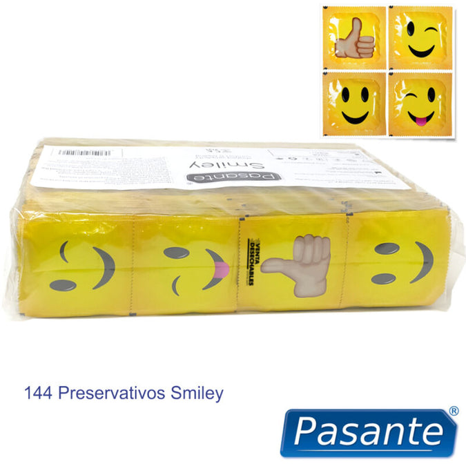 Pasante – Condooms Smiley Zak 144 Stuks