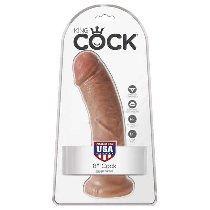 King Cock – Realistic Penis 19.5 Cm Caramel