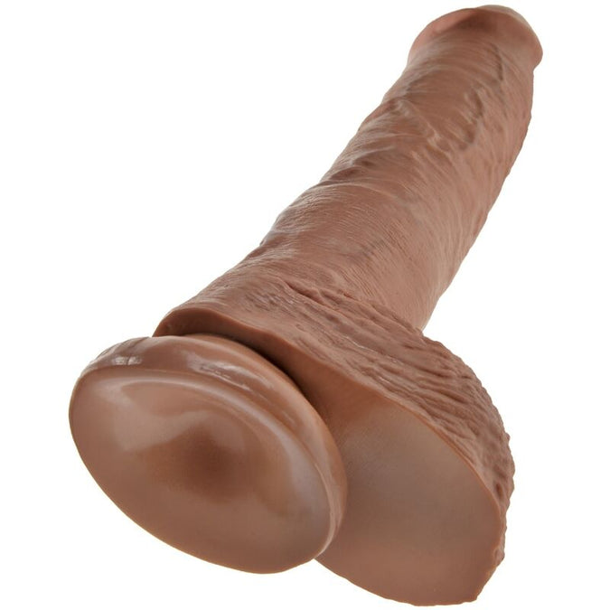 King Cock – Realistic Penis With Balls 19.8 Cm Caramel