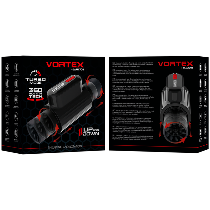 Jamyjob – Vortex Thrusting And 360 Rotate Tech Turbo Mode Masturbator