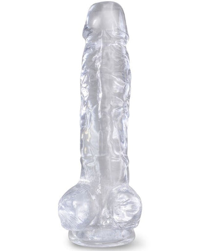 Pleasurements – King Cock – Klarer realistischer Penis mit Hoden Transparent 16,5 cm Pleasurements – King Cock – Klarer realistischer Penis mit Hoden Transparent 16,5 cm