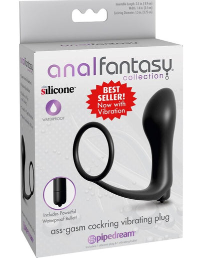 Anal Fantasy Elite Collection – Ass – Gasm Cockring Vibrator Plug Anal Fantasy Elite Collection – Ass – Gasm Cockring Vibrator Plug