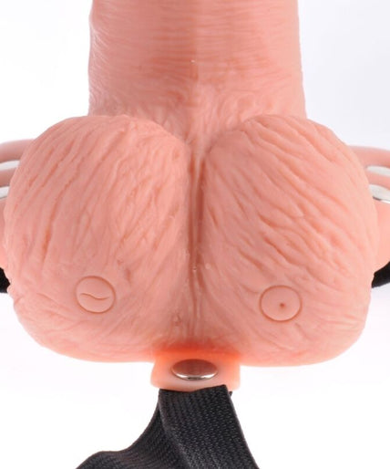 Fetish Fantasy Serie – Verstellbarer Harness mit Fernbedienung, realistischer Penis mit wiederaufladbaren Hoden und Vibrator 15 cm Fetish Fantasy Serie – Verstellbarer Harness mit Fernbedienung, realistischer Penis mit wiederaufladbaren Hoden und Vibrator 15 cm