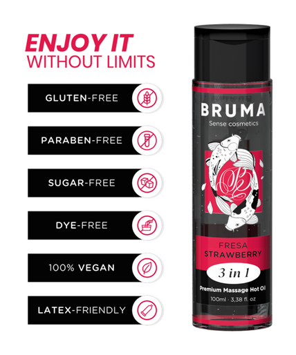 Bruma – Core Massage Hot Oil Strawberry 3 In 1 – 100 Ml Bruma – Core Massage Hot Oil Strawberry 3 In 1 – 100 Ml