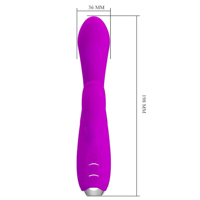 Pretty Love – Gloria wiederaufladbarer Rabbit-Vibrator – wasserdicht, lila