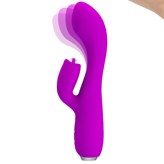 Pretty Love – Gloria wiederaufladbarer Rabbit-Vibrator – wasserdicht, lila