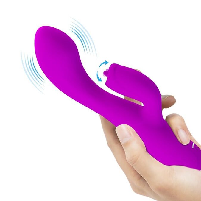 Pretty Love – Gloria wiederaufladbarer Rabbit-Vibrator – wasserdicht, lila
