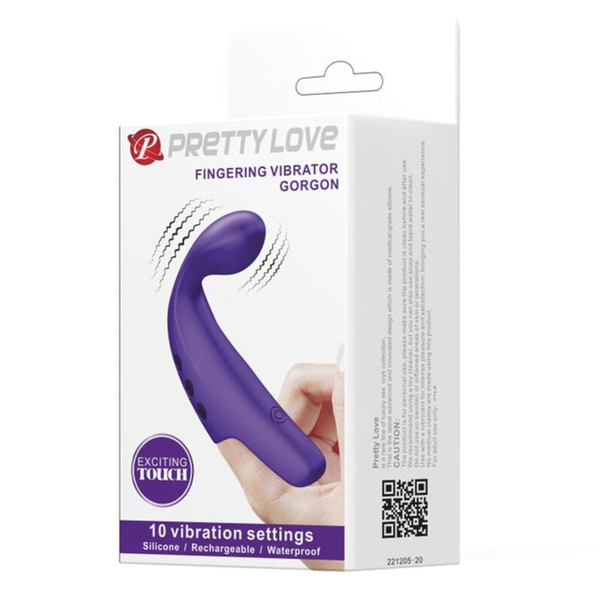 Pretty Love – Gorgon Paarse Oplaadbare Vingervibrator