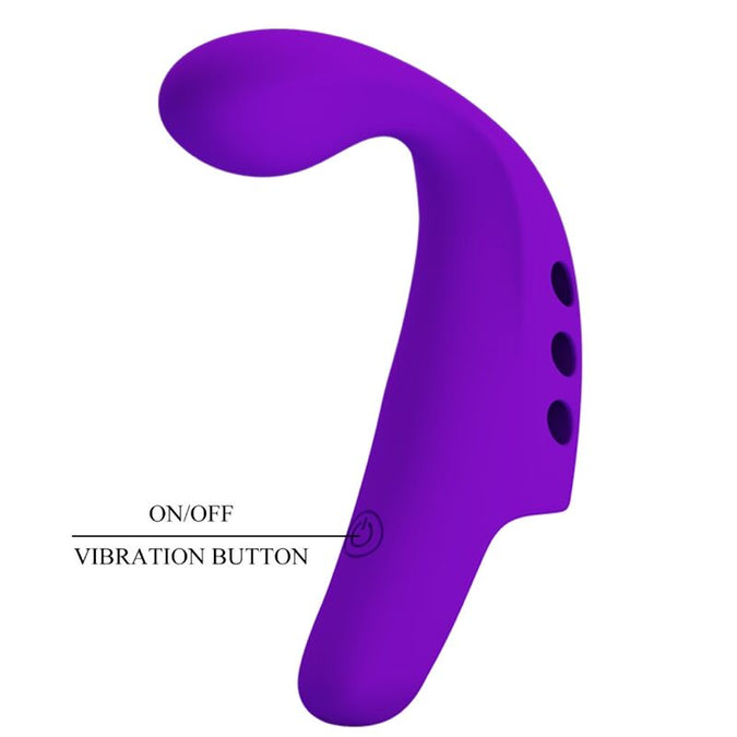 Pretty Love – Gorgon Paarse Oplaadbare Vingervibrator