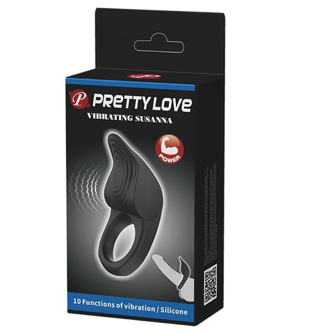 Pretty Love – Susanna Vibrations-Penisring Schwarz