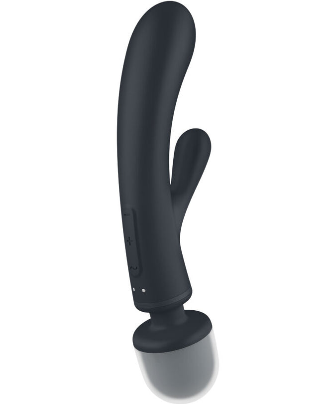 Satisfyer – Triple Lover Rabbit Vibrator Massager Grey