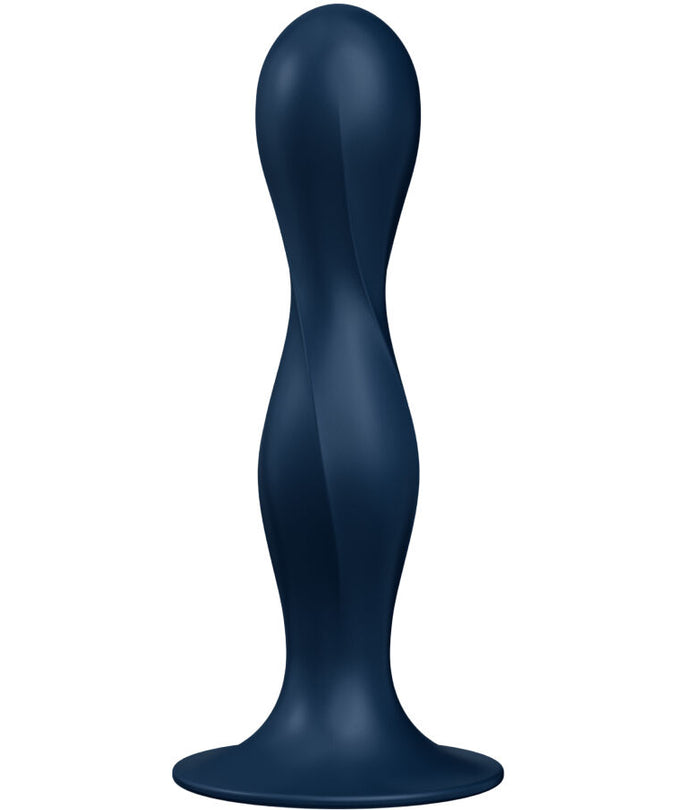 Satisfyer – Double Ball – R Silicone Dildo Blue
