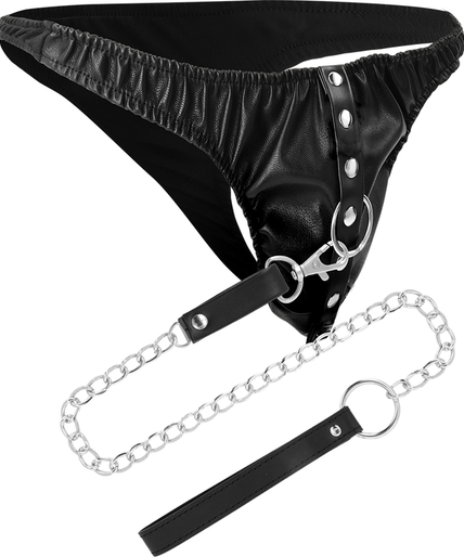 Darkness – Submission String mit Metallkette Darkness – Submission String mit Metallkette