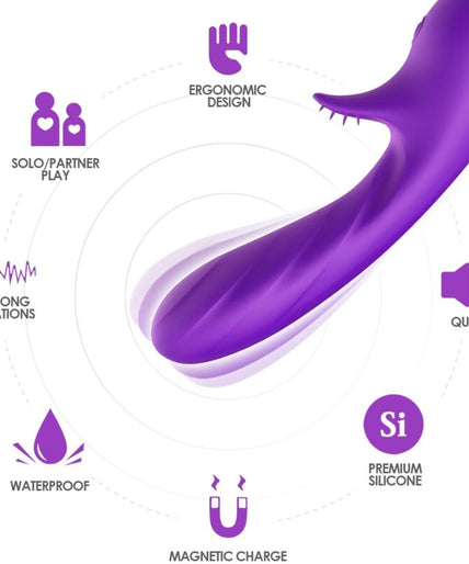 Armony – Romantik-Vibrator mit Stimulator, Lila Armony – Romantik-Vibrator mit Stimulator, Lila