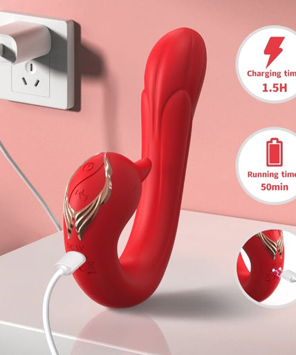 Armony – Delfin Vibrator Multiposition & Wärmeeffekt Rot Armony – Delfin Vibrator Multiposition & Wärmeeffekt Rot