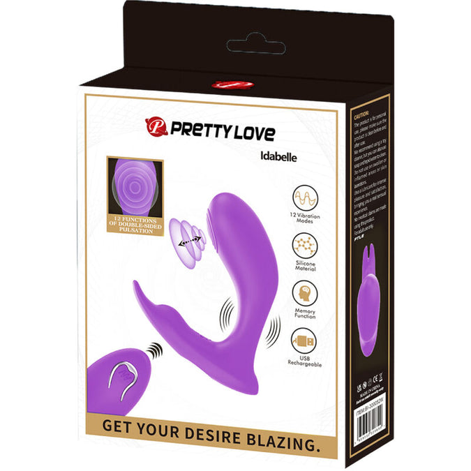 Pretty Love – Idabelle Vibration & Pulsation Fernbedienung Violett
