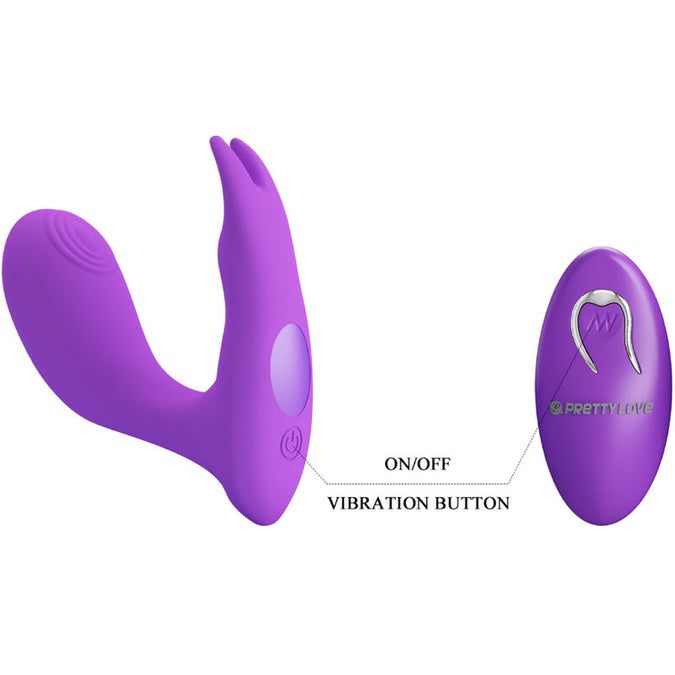 Pretty Love – Idabelle Vibration & Pulsation Fernbedienung Violett