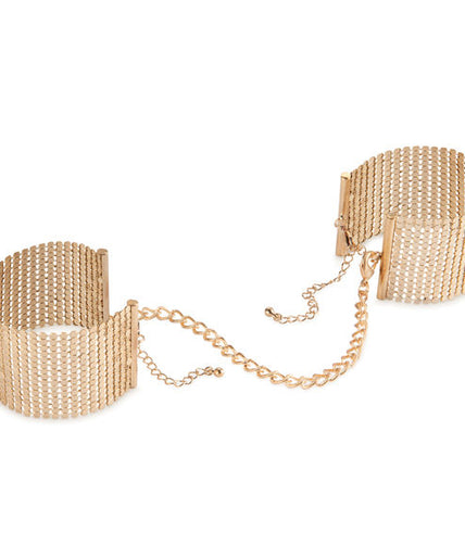Bijoux – Désir Métallique Golden Metal Mesh Handschellen Bijoux – Désir Métallique Golden Metal Mesh Handschellen