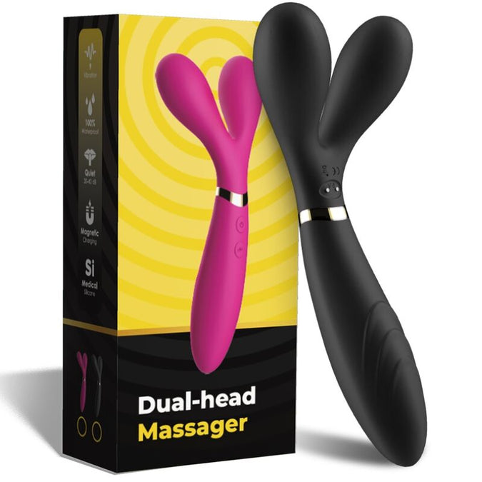 Armony – Y-Wand Massager & Vibrator Doppelkopf Schwarz