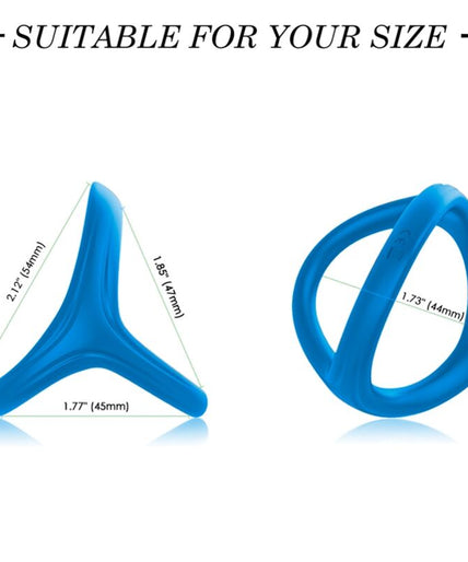 Armony – Tresor Doppel Silikonring Blau Armony – Tresor Doppel Silikonring Blau