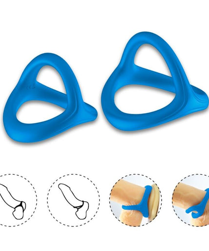 Armony – Tresor Double Silicone Ring Blue Armony – Tresor Double Silicone Ring Blue