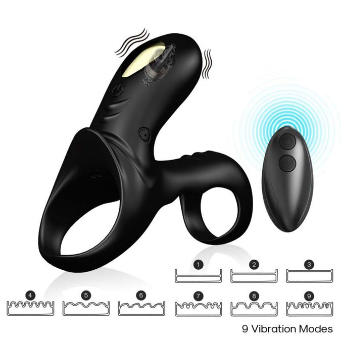 Armony – Ranger Double Vibrator Ring For Couples Black