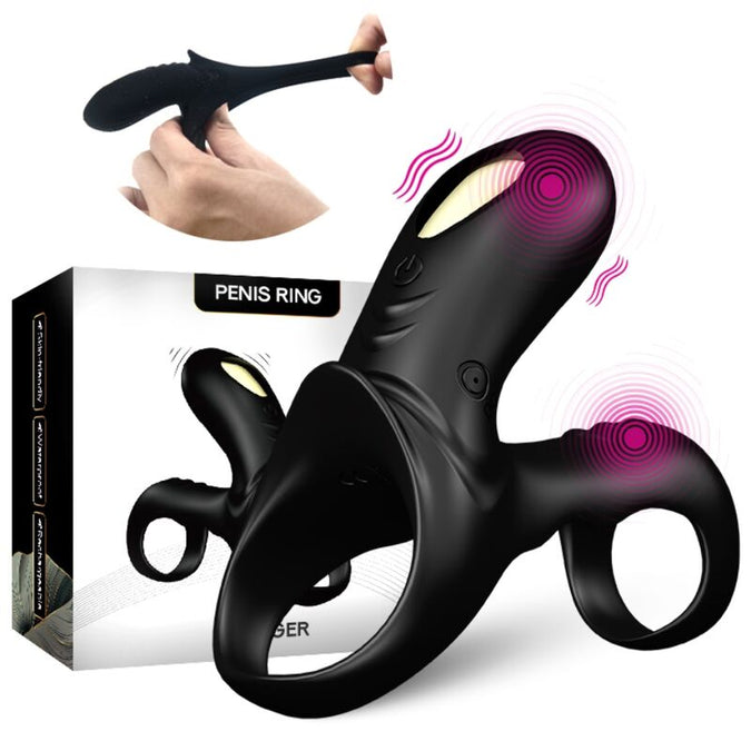 Armony – Ranger Double Vibrator Ring For Couples Black