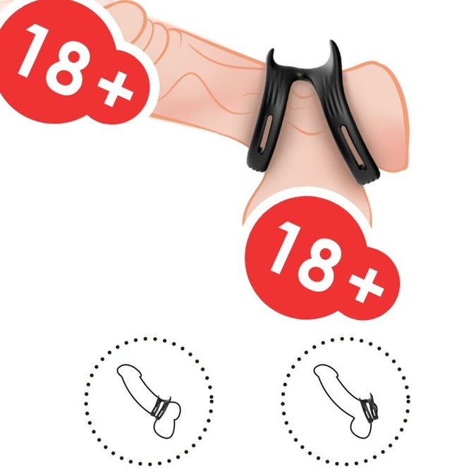 Armony – Dualring Doppel-Elastikring Schwarz