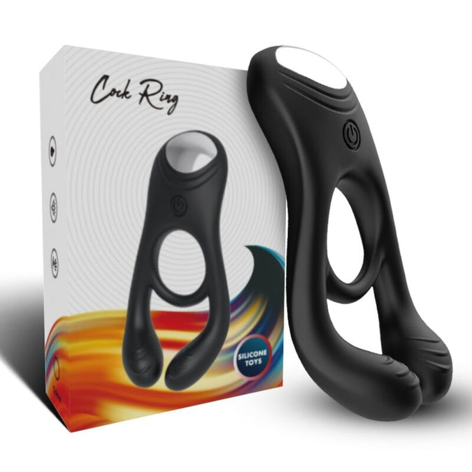 Armony – Veyron Doppel-Vibrator-Ring Spielzeug für Paare Fernbedienung Schwarz