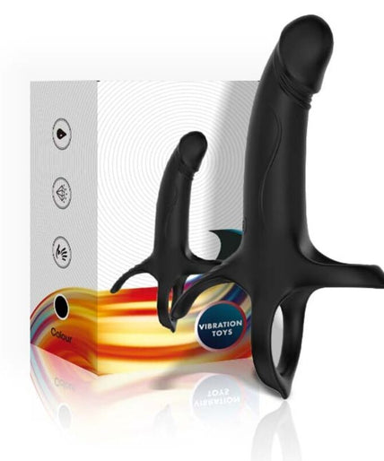 Armony – Dildo With Ring & Vibrator Remote Control Black Armony – Dildo With Ring & Vibrator Remote Control Black