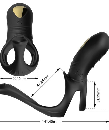 Armony – Joy Jumper Ring Vibrator For Couples & Anal Plug Black Armony – Joy Jumper Ring Vibrator For Couples & Anal Plug Black