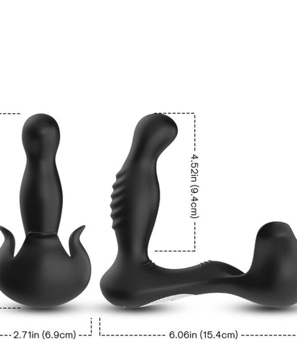 Pleasurements – Armony – Surround Prostata-Vibrator mit Hodensackstimulator und Fernbedienung – Schwarz Pleasurements – Armony – Surround Prostata-Vibrator mit Hodensackstimulator und Fernbedienung – Schwarz