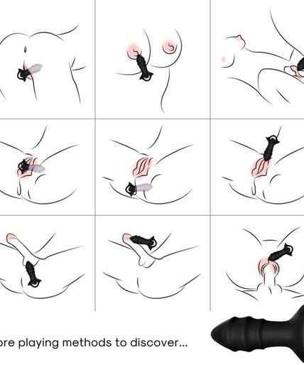 Armony – Kylin Finger Vibrator & Anal Plug Remote Control Black Armony – Kylin Finger Vibrator & Anal Plug Remote Control Black