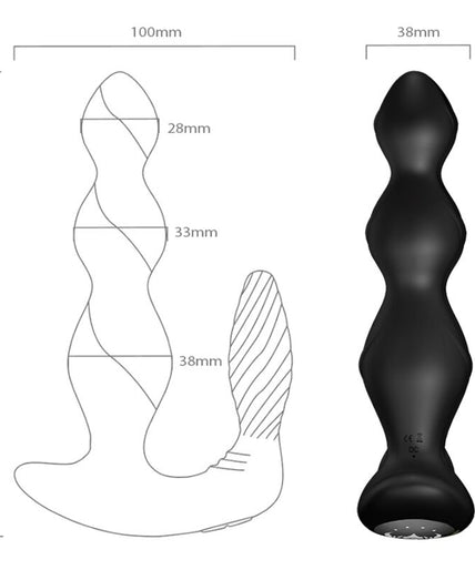 Armony – Manfun Vibrator & Stimulator Anal Plug Remote Control Black Armony – Manfun Vibrator & Stimulator Anal Plug Remote Control Black