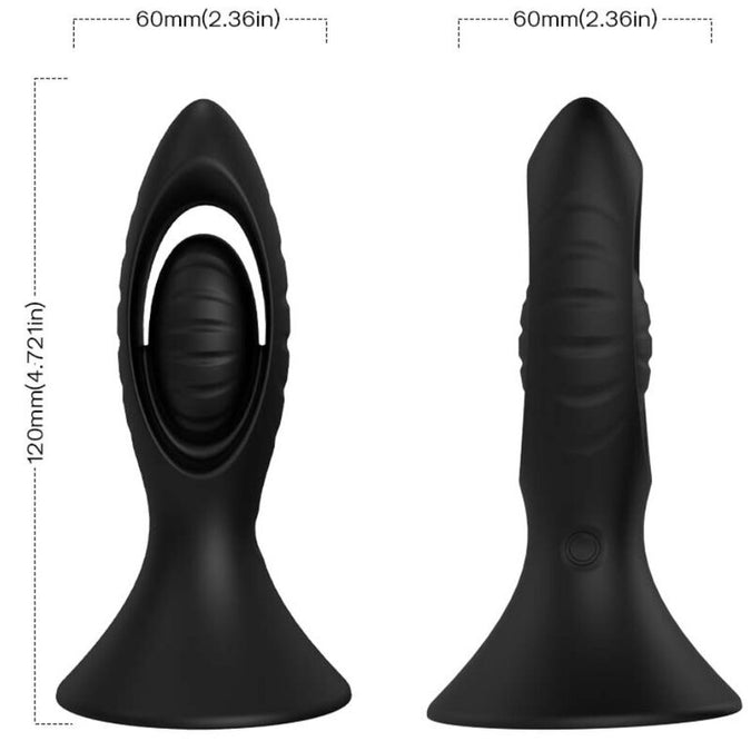 Armony – Vibrator & Anaalplug Siliconen Zwart