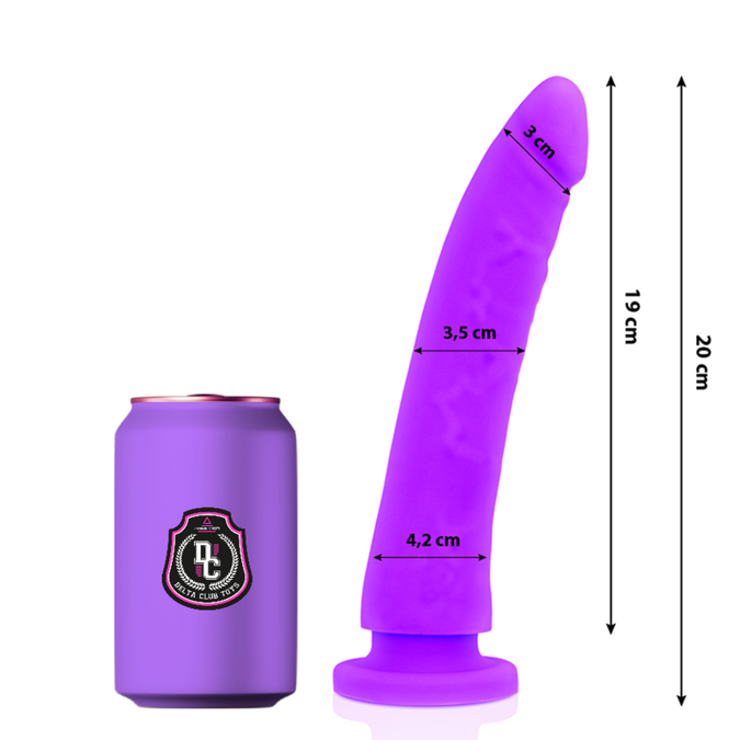 Pleasurements – Delta Club – G-Spot Dildo Medizinisches Silikon 20 Cm Ø 4 Cm | Flieder