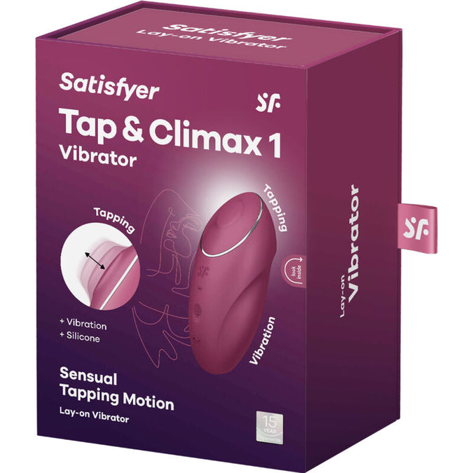 Satisfyer – Tap & Climax 1 Auflege-Vibrator Rot