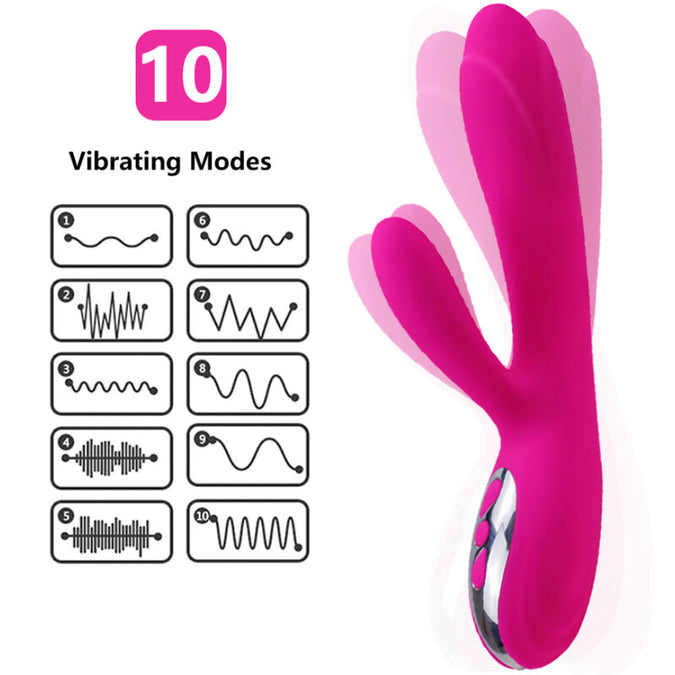 Armony – Flexibler Vibrator & Stimulator mit Fuchsia Wärmeeffekt