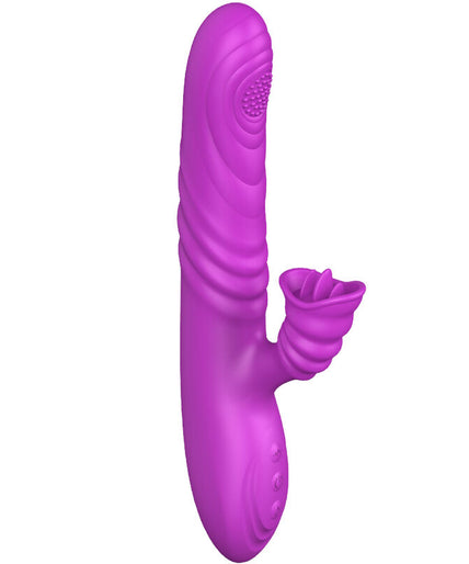 Armony – Angelia Multifunktionsvibrator mit stimulierender Zunge Violett Wärmeeffekt Armony – Angelia Multifunktionsvibrator mit stimulierender Zunge Violett Wärmeeffekt