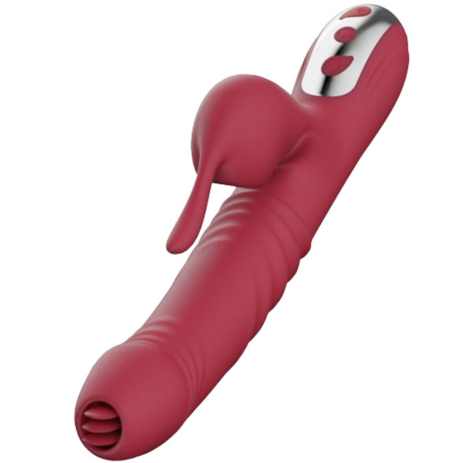 Armony – Suck Vibrator & Sucker With Stimulating Tongue Burgundy