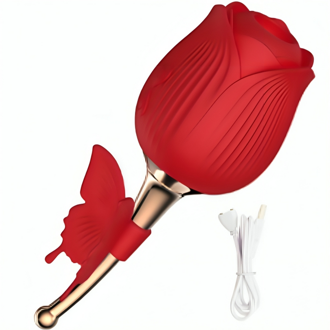 Armony – Vlindertje Bloem Zuignap Rood