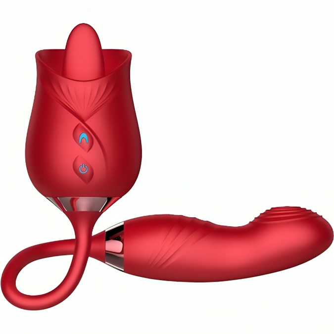 Armony – Vochtblad vibrator & stoten met rode tong