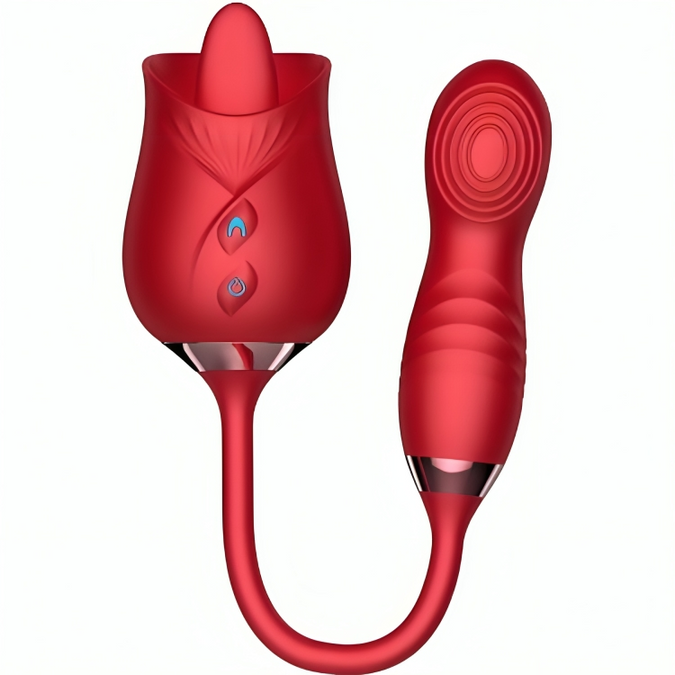 Armony – Vochtblad vibrator & stoten met rode tong