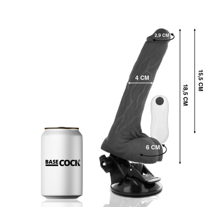Basecock – Realistische, beweegbare afstandsbediening zwart 18,5 cm -O- 4 cm