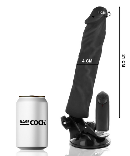 Basecock – Realistischer Vibrator Fernbedienung Schwarz 21 cm – Ø – 4 cm Basecock – Realistischer Vibrator Fernbedienung Schwarz 21 cm – Ø – 4 cm