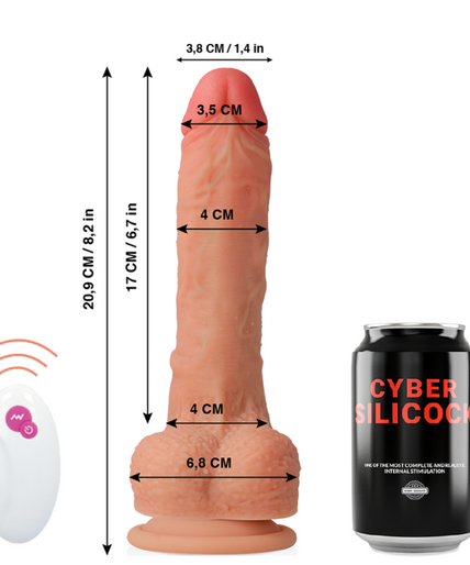 Cyber Silicock – Fernbedienbarer realistischer Master Huck 20,9 cm -Ø- 4 cm Cyber Silicock – Fernbedienbarer realistischer Master Huck 20,9 cm -Ø- 4 cm