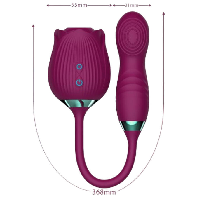 Armony – Delight Flower Saug- & Stoßvibrator Violett
